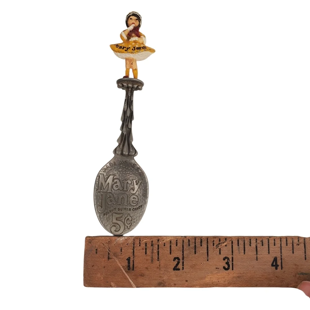Vntg Franklin Mint "Mary Jane" Peanut Butter Candy Country Store Pewter Spoon  - Picture 11 of 11